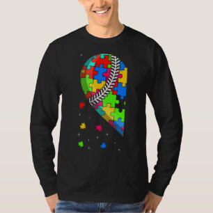 T-shirt Funny Heart Baseball Sensibilisation sur l'autisme