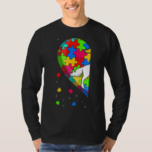 T-shirt Funny Heart Sensibilisation sur l'autisme équestre