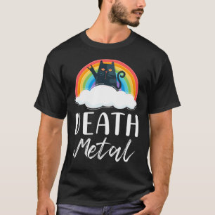 T-shirt Funny Heavy Death Metal Chat Rainbow Rock Music