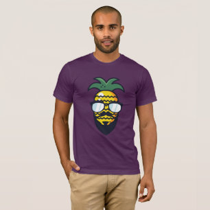 T-shirt Funny Hipster PINEAPPLE Porté Shades Rastafarian