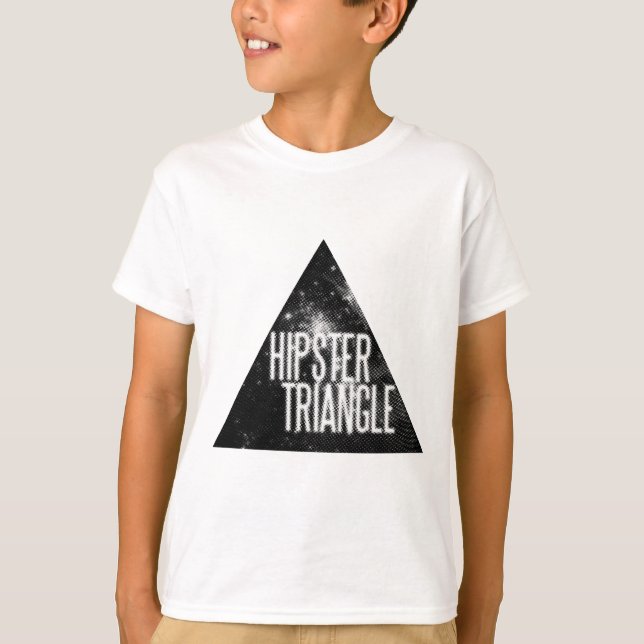 T-shirt Funny Hipster Triangle (Devant)