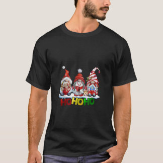 T-shirt Funny Ho Ho Gnomes Merry Christmas Family Matching
