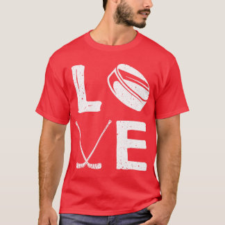 T-shirt Funny Hockey Design For Kids Men Women Ice Hockey 