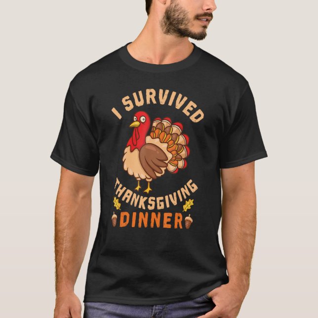 T-shirt Funny Holiday   Turkey Thanksgiving (Devant)