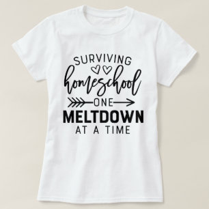 T-shirt Funny Homeschool Quarantine Distance Learning Cube