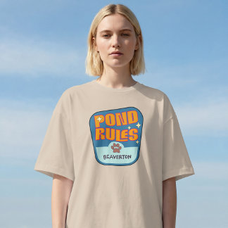 T-shirt Funny Hoppers Pond Rules Crew Beaverton Crew Big