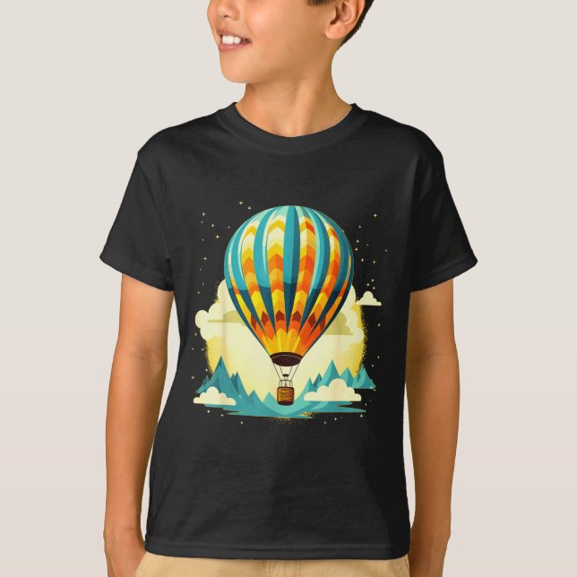T-shirt Funny Hot Air Balloon For New Adventures Lovers  (Devant)