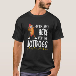 T-shirt Funny Hot Amoureux des chiens Je suis juste là pou