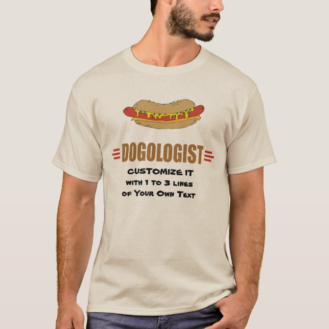 T-shirt Funny Hot Dog (Devant)