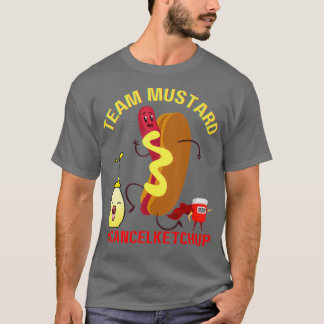 T-shirt Funny Hotdog Team Mustard Annuler Ketchup Hotdogs