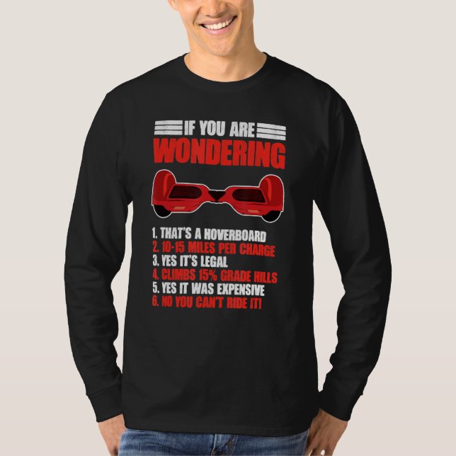 T-shirt Funny Hoverboarding Scooter électrique Hoverboard (Devant)