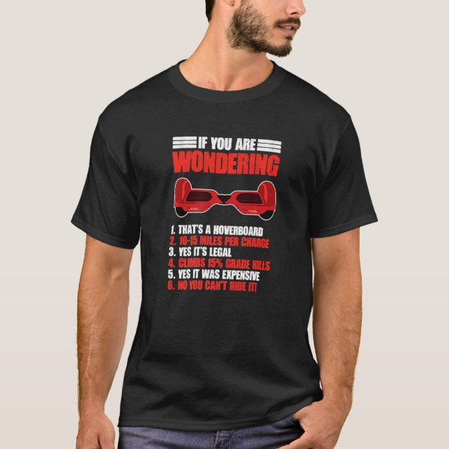 T-shirt Funny Hoverboarding Scooter électrique Hoverboard (Devant)