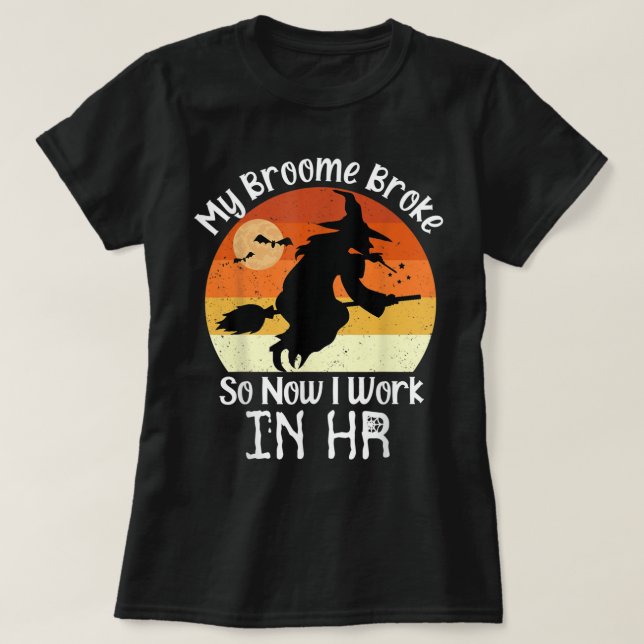 T-shirt Funny HR Witch Ressources humaines Costume d'Hallo (Design devant)