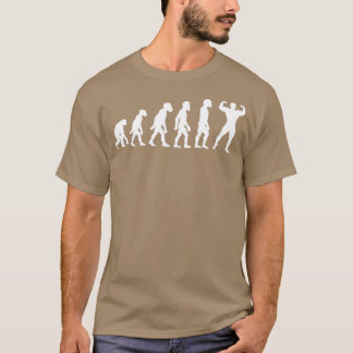 T-shirt Funny Human Bodybuilding Evolution Weightlifter Bo