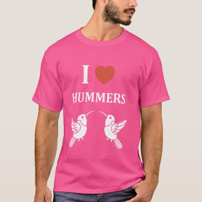 T-shirt Funny Hummingbird citation j'aime les hummers (Devant)