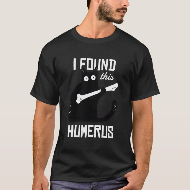 T-shirt Funny Humour de chat noir (Devant)