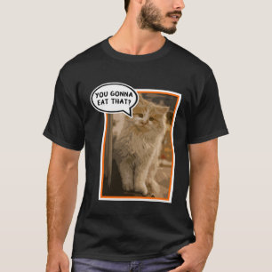 T-shirt Funny Hungry Kitty Cat Artiste
