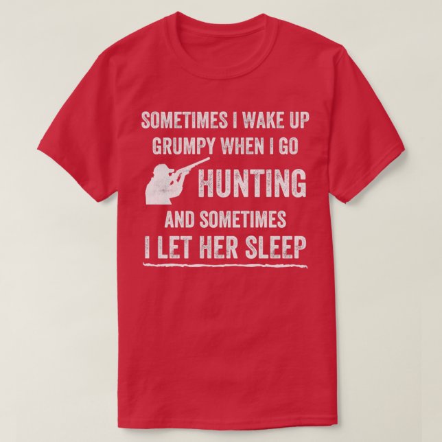 T-shirt Funny Hunting Hunter (Design devant)