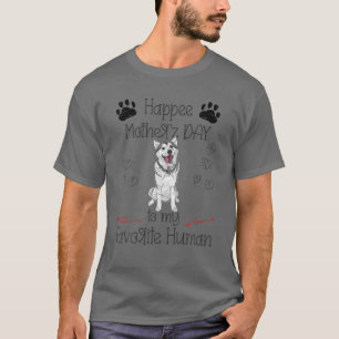 T-shirt Funny Husky Bonne Fête des Mères À Mon Huma Préfér