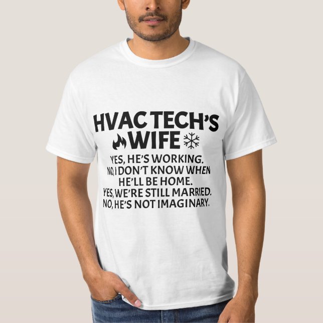 T-shirt Funny HVAC Technician Gift For Women Cool HVAC Tec (Devant)