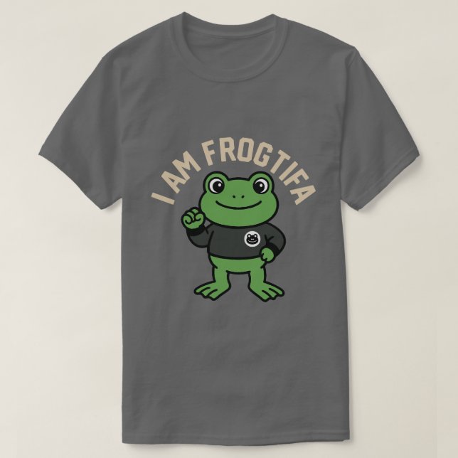 T-shirt Funny I AM FROGTIFA Portland Frog Meme  (Design devant)