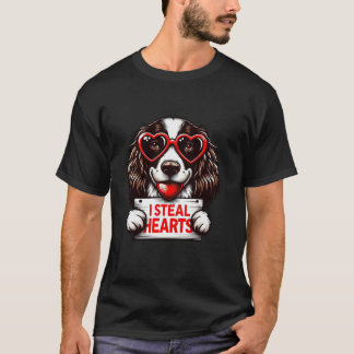 T-shirt Funny I Steal Heart Chien Anglais Springer Espagno