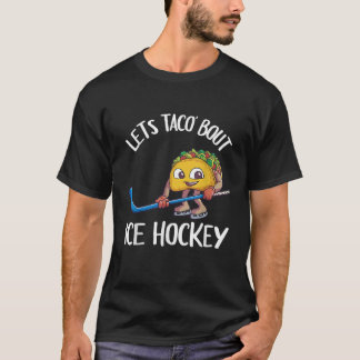 T-shirt Funny Ice Hockey Kids Men Taco Lover Gift 