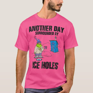 T-shirt Funny Ice Pêche Poisson Maison Speer House Hiver W