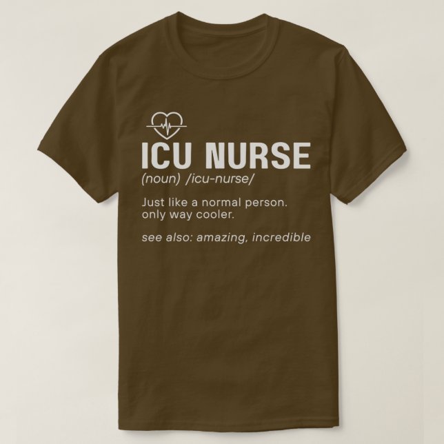 T-shirt Funny ICU Nurse Definition Hospital RN Medical Int (Design devant)