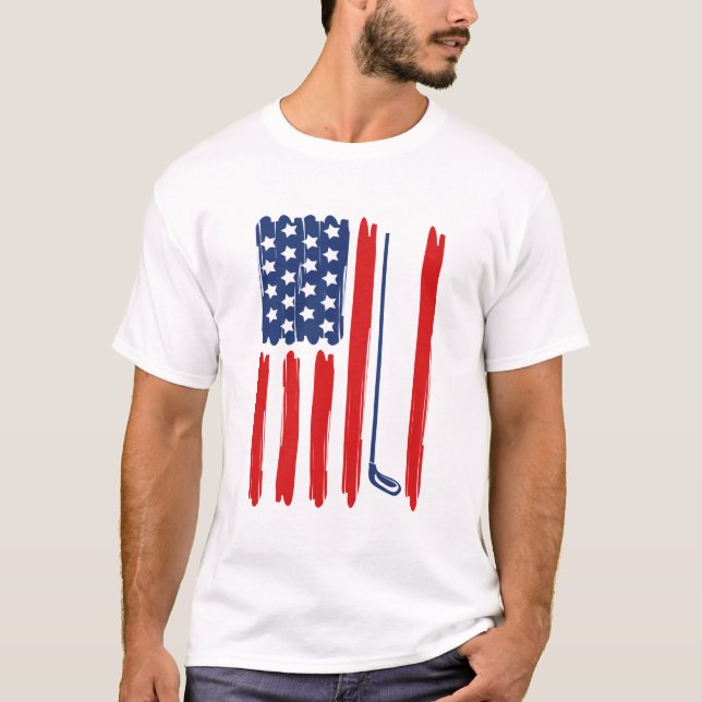 T-shirt Funny I'd Rather Be Golfing (Devant)