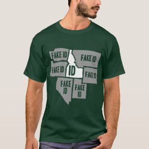 T-shirt Funny Idaho ID home Boise Native Oversize