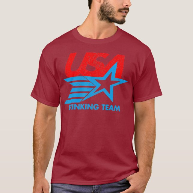 T-shirt Funny Independence Day T USA Drating Team 4th (Devant)