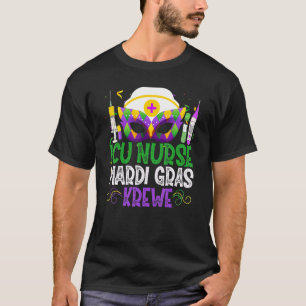 T-shirt Funny Infirmière Icu Krewe Masques Mardi Gras Carn