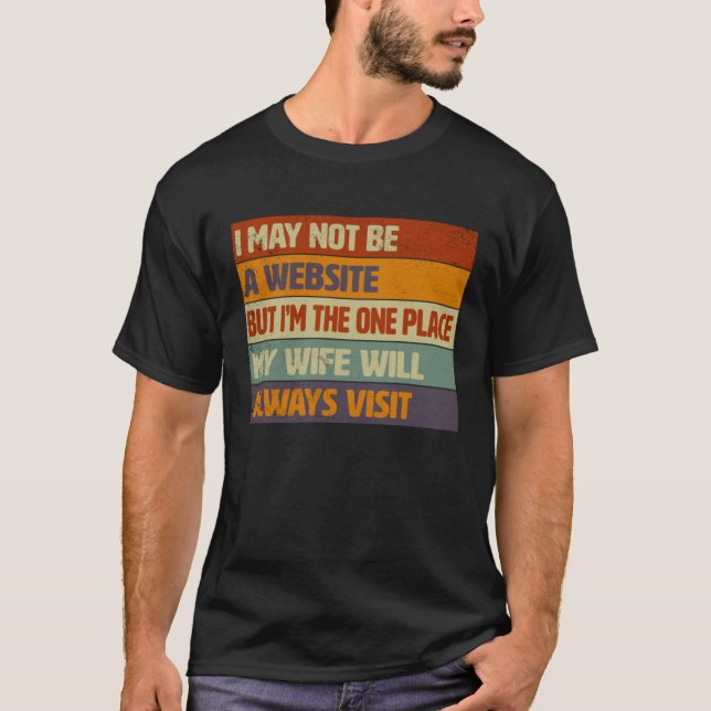 T-shirt Funny Internet Husband, Humor Quote For Him (Devant)