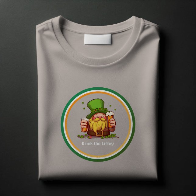 T-shirt Funny Irish Leprechaun Bière & Shamrock (Créateur téléchargé)