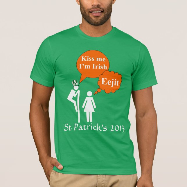 T-shirt Funny Irish St Patrick's day (Devant)