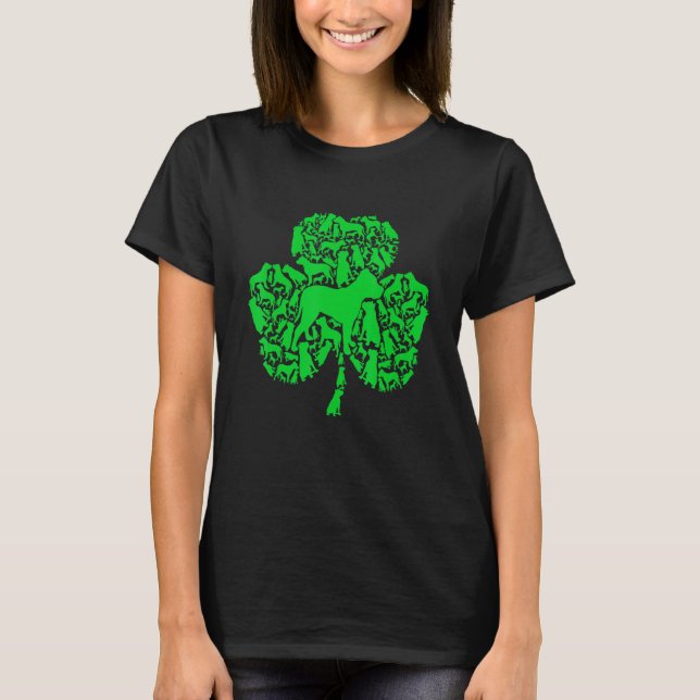 T-shirt Funny Irlandais Pitbull Chien Shamrock St Patrick  (Devant)