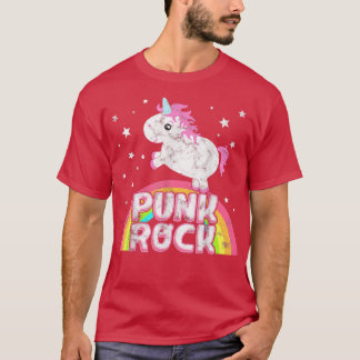 T-shirt Funny Ironic Cool Unicorn Punk Rock Musique Tee Fe
