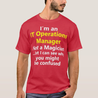 T-shirt Funny IT Manager Emploi Technologies de l'informat