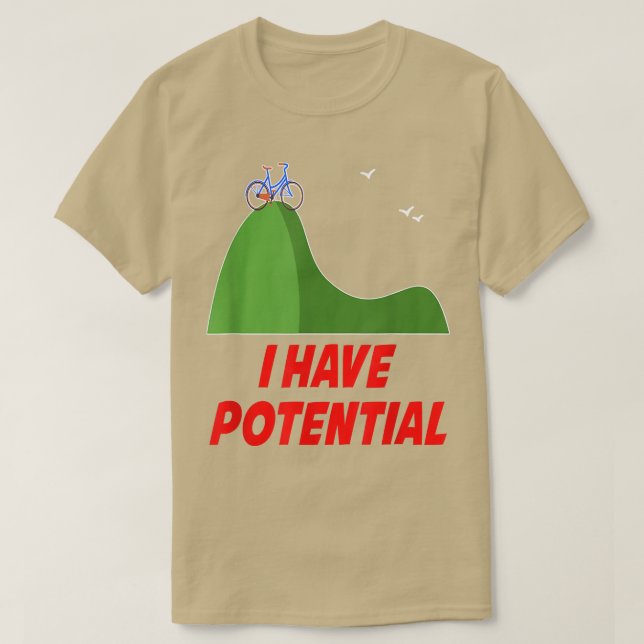 T-shirt FUNNY J'AI POTENTIEL S Physique Sciences Enseignan (Design devant)