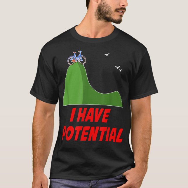 T-shirt FUNNY J'AI POTENTIEL S Physique Sciences Enseignan (Devant)