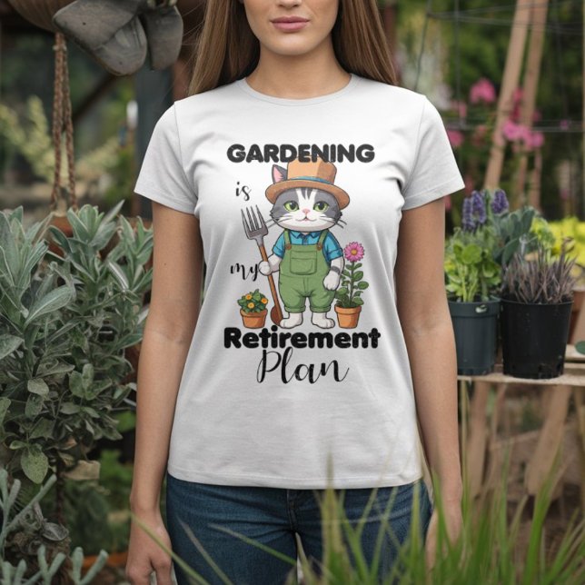 T-shirt Funny Jardinage dit chat (Créateur téléchargé)
