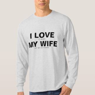 T-SHIRT FUNNY JE L'AIME QUAND MA FEMME DORT LONG