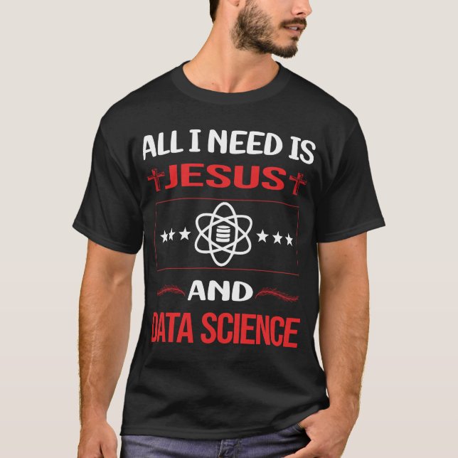 T-shirt Funny Jesus Data Science (Devant)