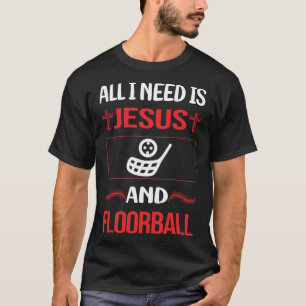 T-shirt Funny Jesus Floorball