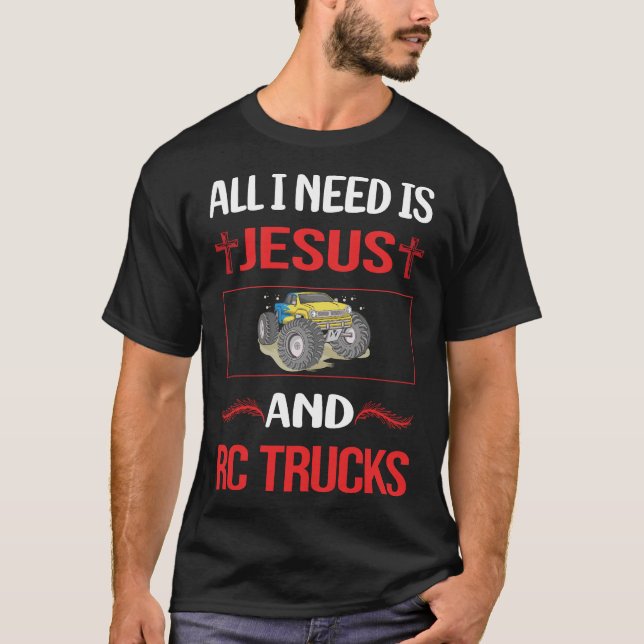 T-shirt Funny Jesus RC Camion Camions (Devant)
