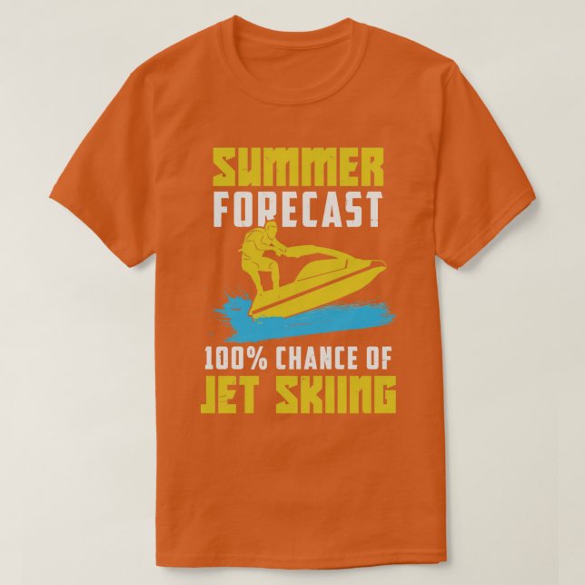 T-shirt Funny Jet Ski Skiing Jetski Riding Gift  (Design devant)