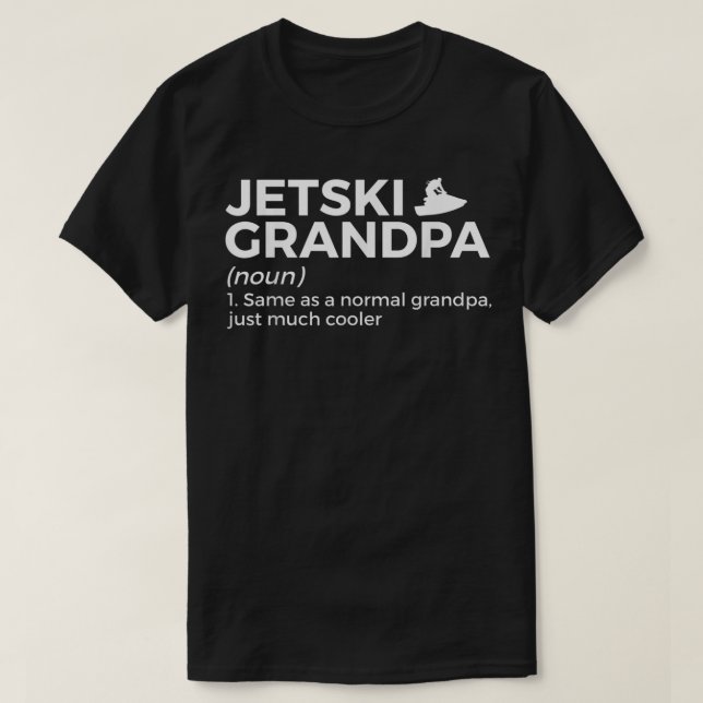 T-shirt Funny Jetski Grandpa (Design devant)