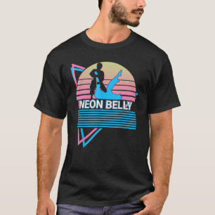 T-shirt Funny Jiu Jitsu BJJ Retro Neon Belly