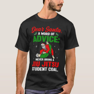 T-shirt Funny Jiu Jitsu Christmas Bjj Santa Claus Jiujitsu
